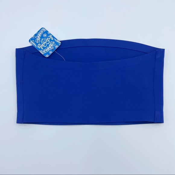 Free People Nina Bandeau In Blue Sz XS Tube Top - Picture 10 of 11
